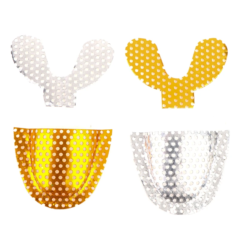 

2pc/1set Dental Impression Metal Net Tray Used For Strengthen Upper /Lower Teeth