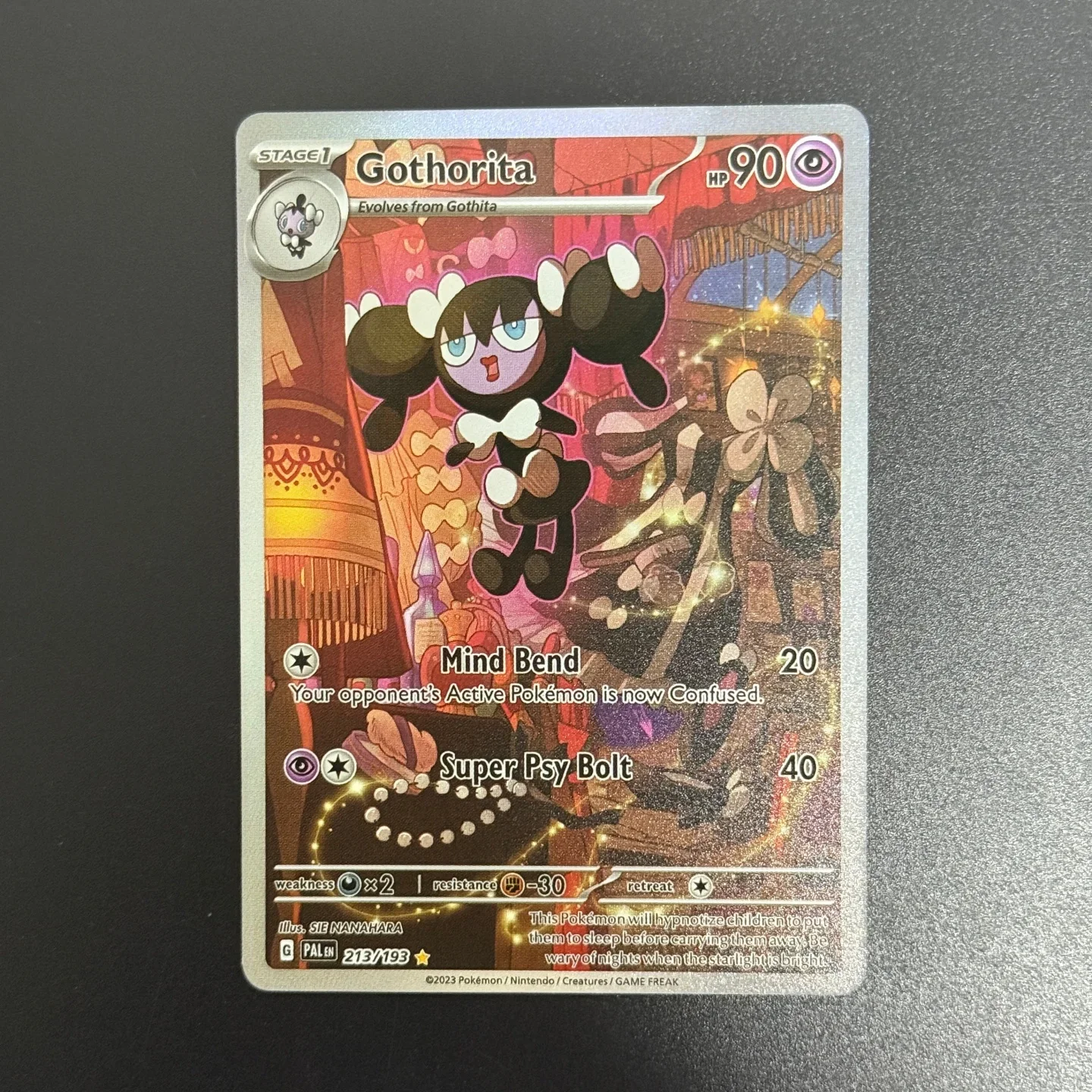 Фото Коллекционная карта TCG English Gothorita SV02: Paldea Evolved (PAL) 213/193 # 213 Фольгированная карта для самостоятельного изготовления прокси-карт №5