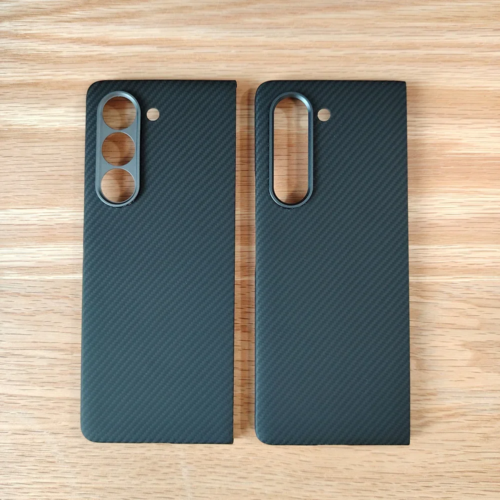 HKNA черный чехол для Samsung Z Fold 5 металлический маленький отверстие кевлар Арамид