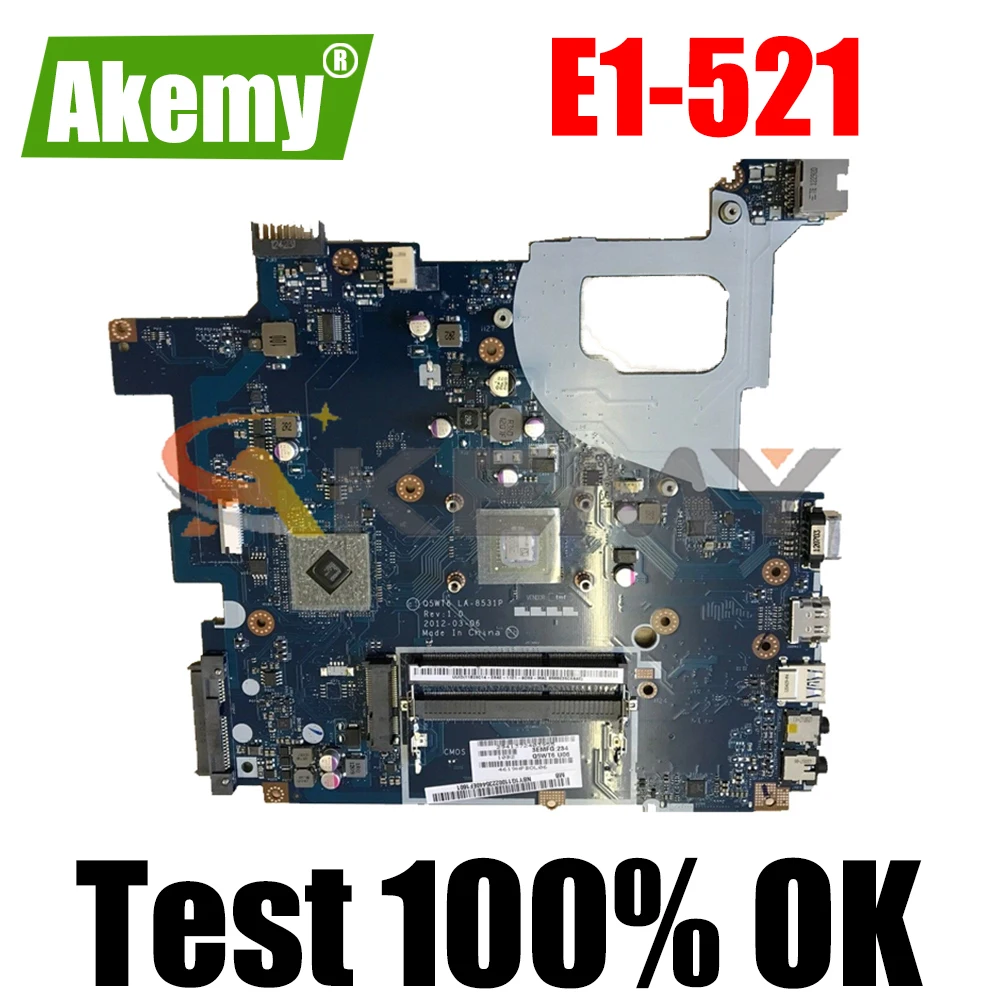 

Q5WT6 LA-8531P Mainboard For Acer Packard Bell E1-521 Laptop motherboard TE11BZ NBY1G11001 DDR3 full tested ok