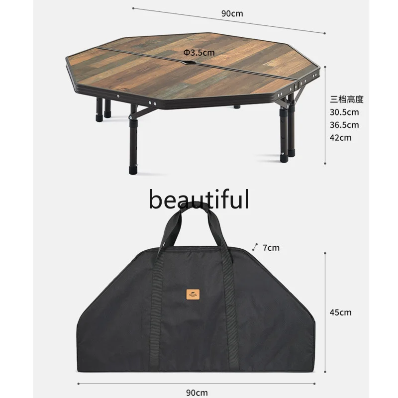 Новинка 2023 переносной 8-сторонний стол Naturehike из МДФ многофункциональный
