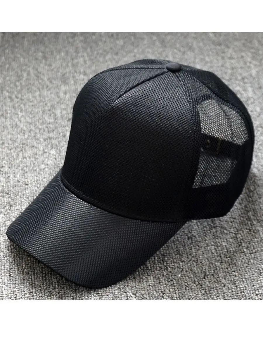 

2022 Summer Thin Curved Peak Mesh Truck Hat Dad Fishing Sun Cap Big Head Man Plus Size Sport Baseball Caps 56-60cm 60-65cm