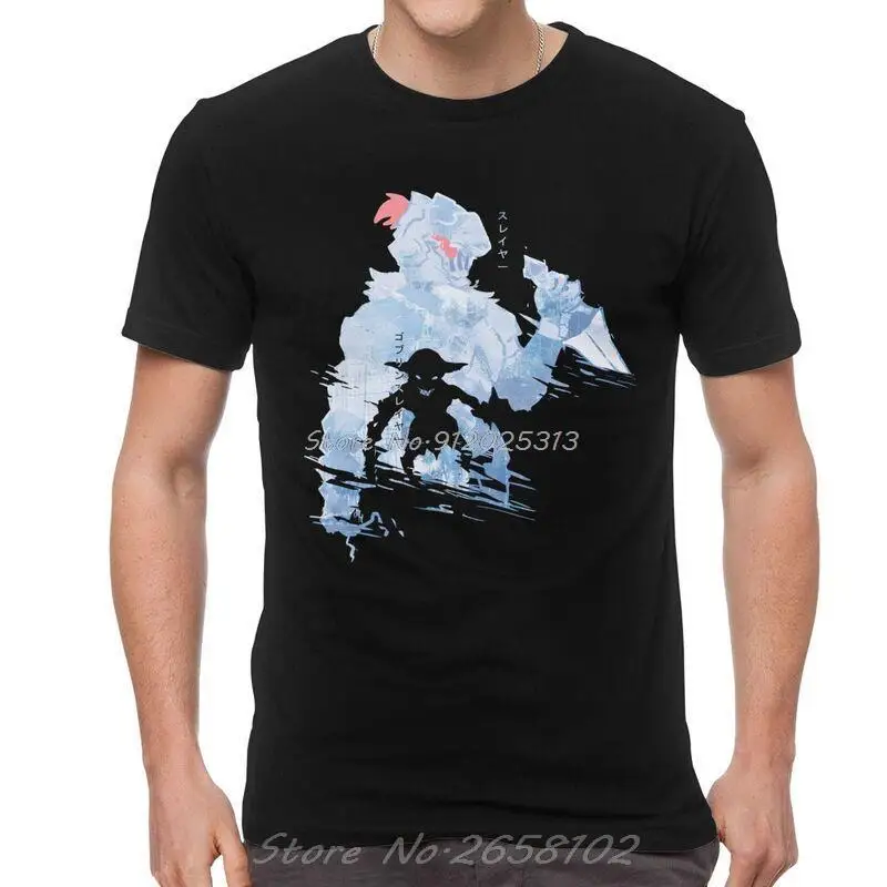 

Fashion Goblin Slayer T Shirt Men Short Sleeve Cotton T-shirt Otaku Dark Fantasy Anime Manga Tee Streetwear Tshirts Gift