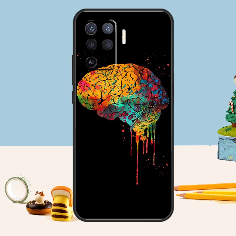 Человеческое Сердце мозг легкие для OPPO A58 A78 A98 A17 A57 A77 A16 A76 A96 A74 A94 A5 A9 A15 A52 A72 A93 A53 A54S
