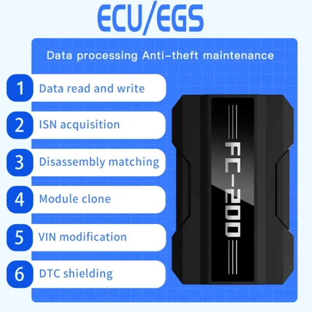 Инструмент EEPROM Read&ampFlash FC200 Автомобильный ключ Программатор ЭБУ программирования