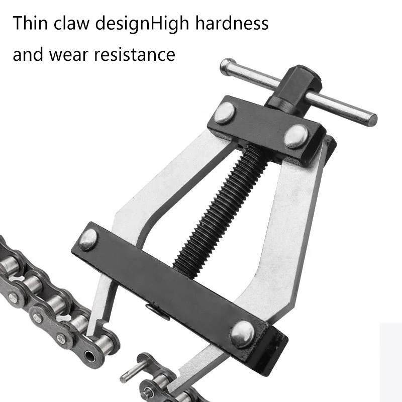 

Набор инструментов для подключения роликовой цепи велосипедной мотоциклетной цепи # Ремонтный натяжной держатель для роликовых цепей 60-100