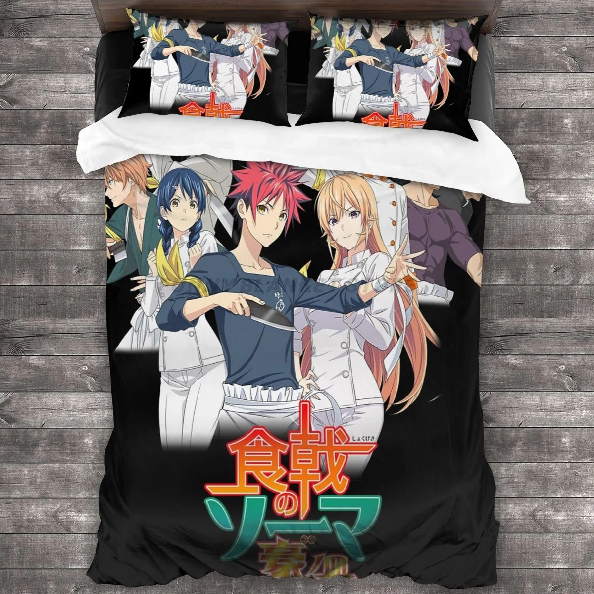 

Food Wars! Bedding Set Duvet Cover Pillowcases Comforter Bedding Sets Bedclothes