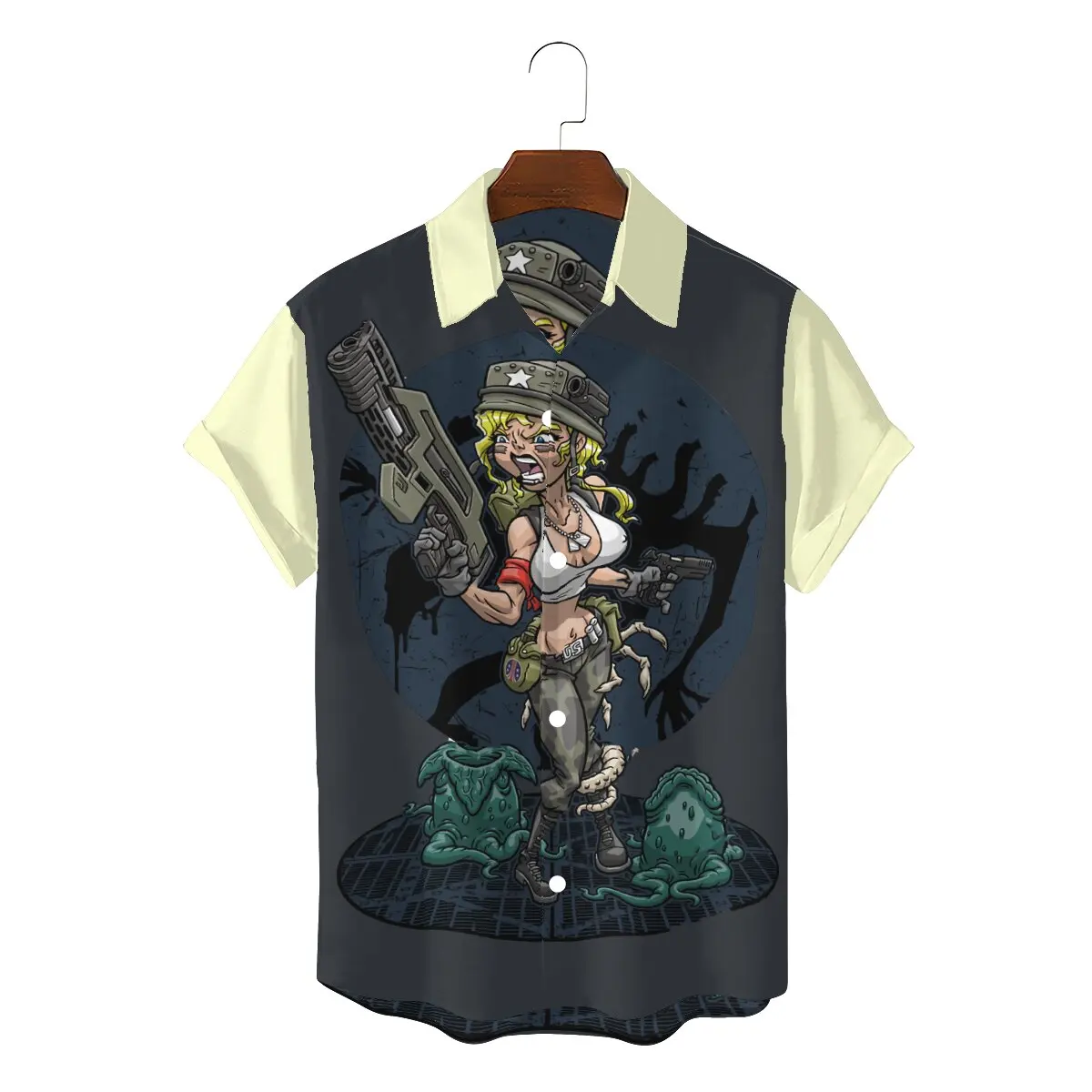 Pin Up Girl Model Pop Art 3D Shirt THE SIREN Elegant Shirts Leisure Men Clothes Printing Big Sale