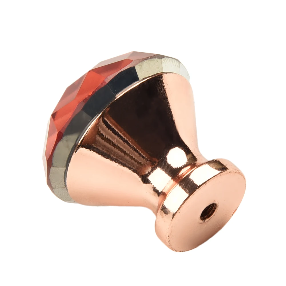 1 шт. розовое золото Хрустальное стекло алмазная дверная ручка выдвижной ящик и