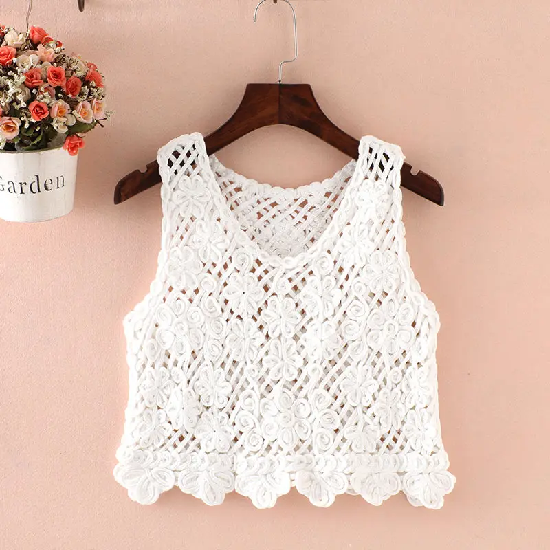 Женская мешковатая жилетка большого размера с V-образным вырезом