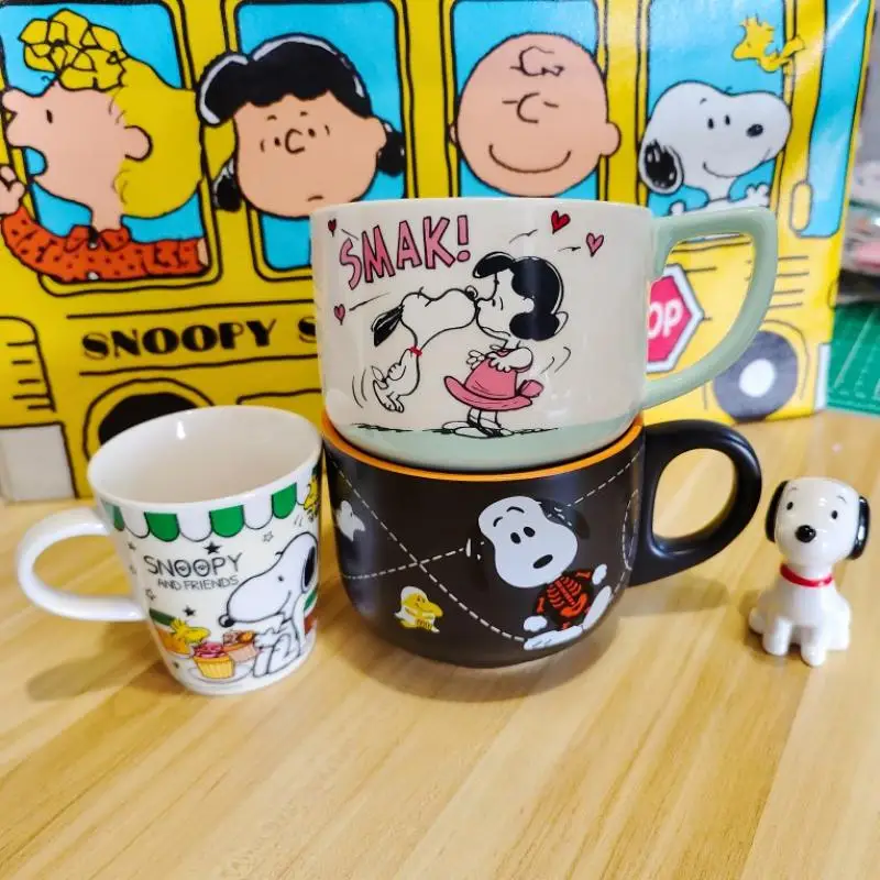 

Новинка 2022, арахис, Снупи и Люси, милая керамическая чашка, чашка, милая чаша на Хэллоуин, мультяшная модель, для друзей, подарок на день рожде...