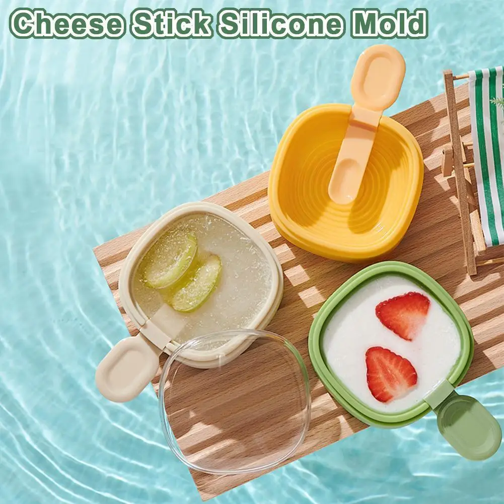 

Cheese Stick Silicone Ice Cream Mold Ice Cream Mold Heart Mini Drink Summer Cold Cream Peach Fast Ice Ice Utensil Mold Ice H0P3