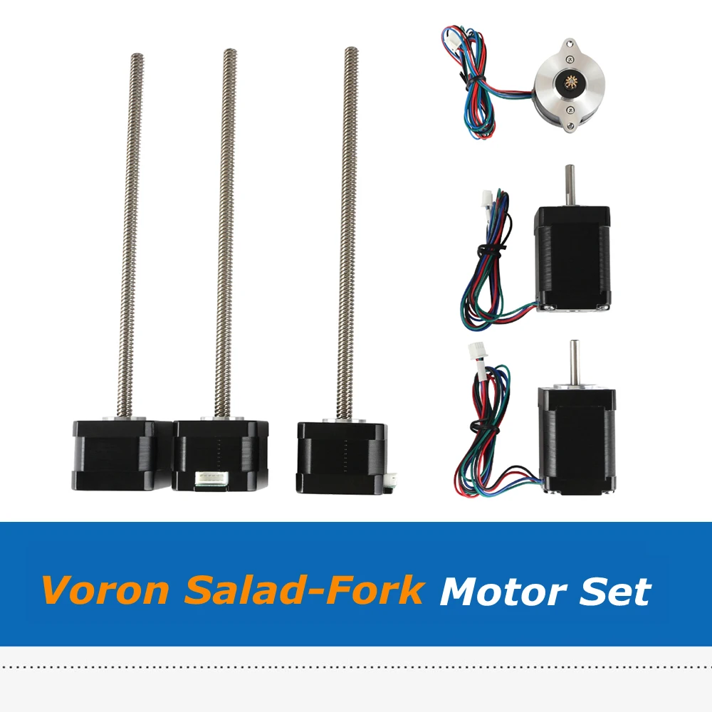 6pcs/lot Full Set Voron Salad-fork Leadscrew Motor + Stepper Motor Kit With Cable For Voron 3D Printer Parts loading=lazy