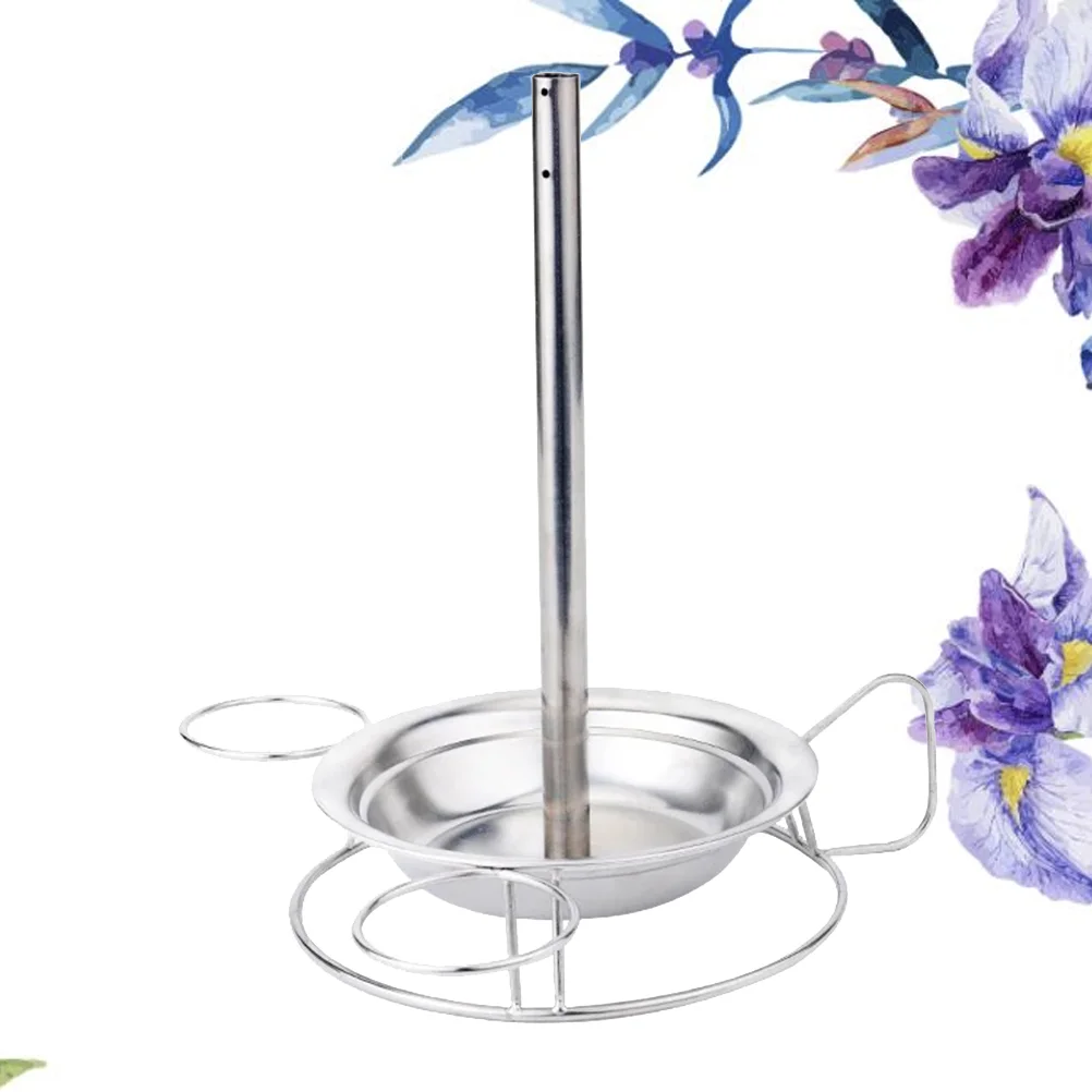 

1pc Chicken Roaster Rack Upright Creative Useful Stainless Steel Pan Roaster Rack for Outdoor