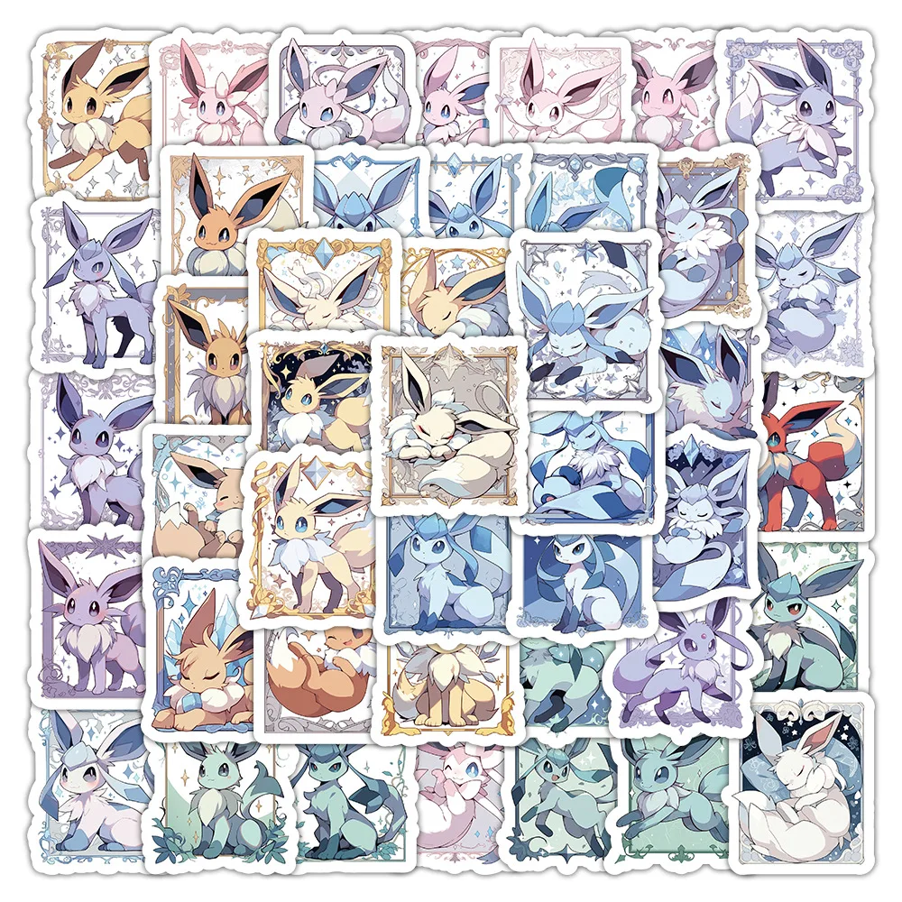 10/30/48 шт. милые карты Eevee аниме наклейки Покемон граффити ноутбук мотоцикл
