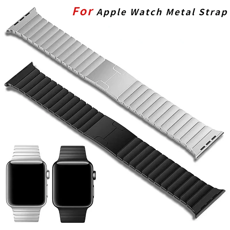 

Metal Link strap For Apple watch band 45mm 41mm Stainless Steel Quick Release Bracelet Band For iWatch 7 6 5 4 SE 44mm 40mm 42mm