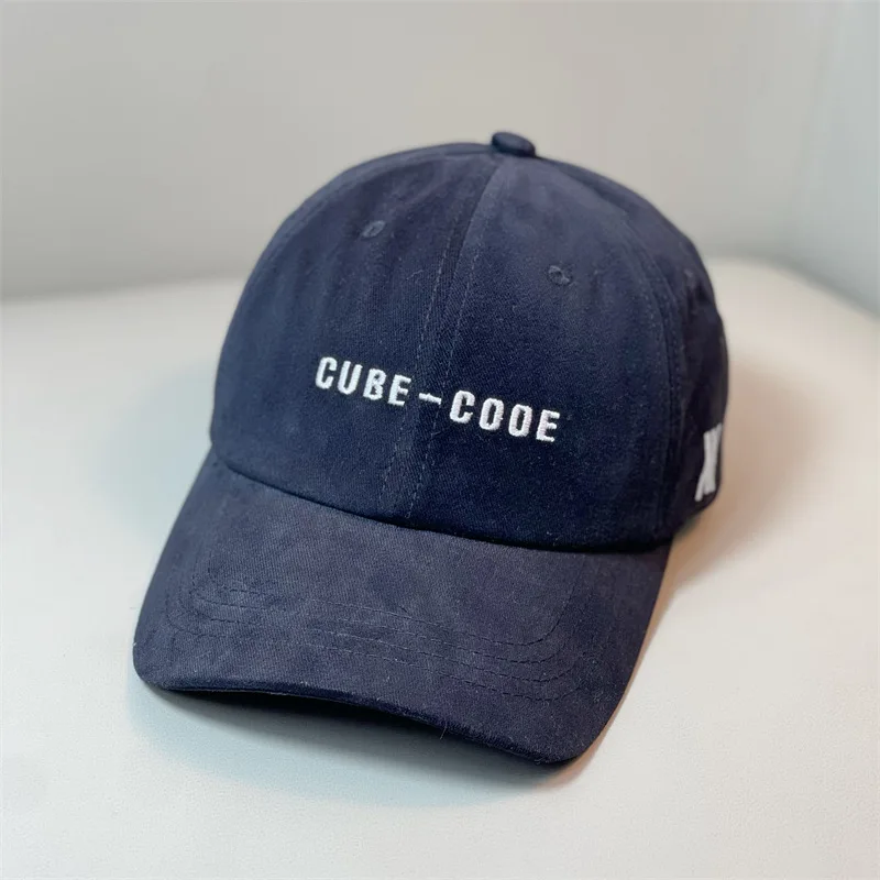 

Early spring new baseball cap Women's embroidered letter face-showing small soft top Korean style fashion brand hat men's cool c