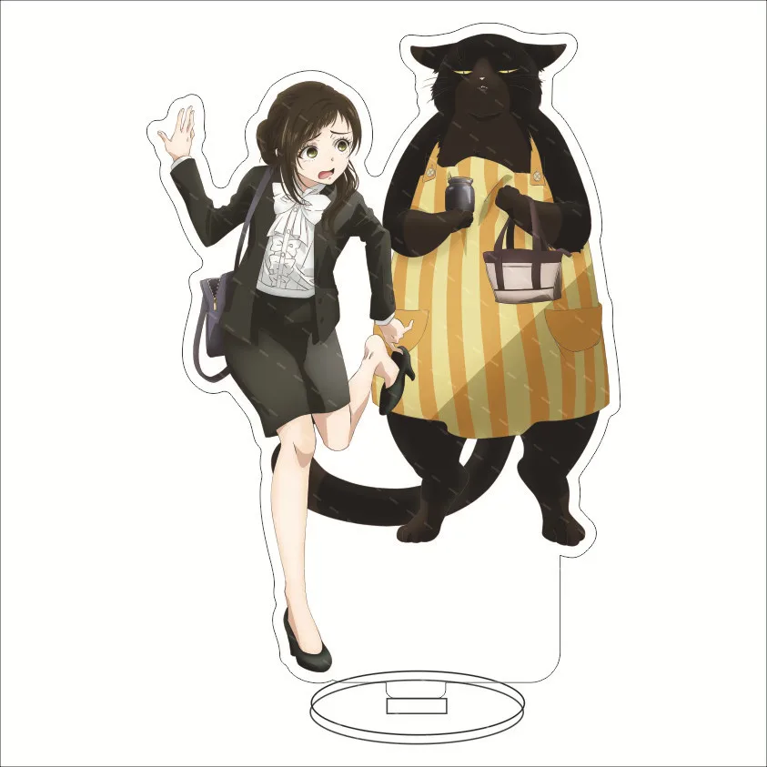 Anime Dekiru Neko Wa Kyou Mo Yuuutsu Acrylic Stand Figure Display Japanese Cosplay Charm Cartoon Desktop Model Plate Decor Gift