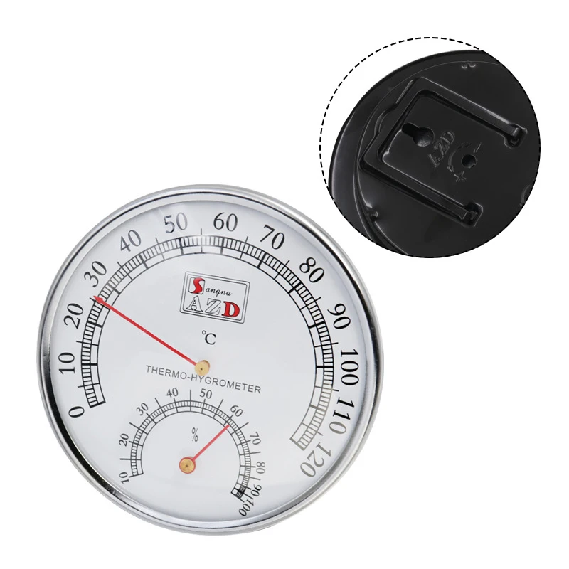 

Sauna Thermometer Metal Case Steam Sauna Room Thermometer Hygrometer Bath And Sauna Indoor Outdoor