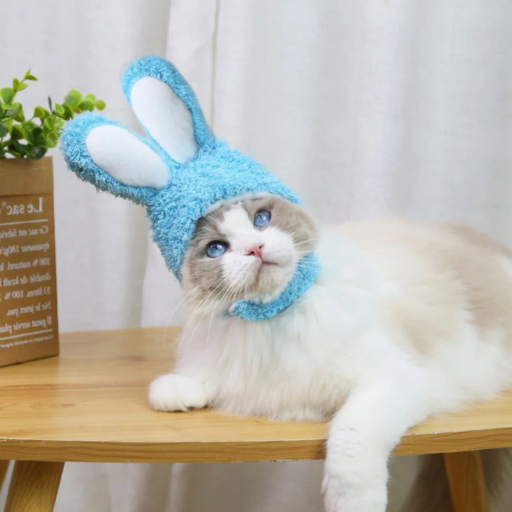

Funny Easter Cap Bunny Rabbit Hat Decoration With Ears Easter Cute Pets Cats Dogs Costume Accessories Birthday Party Photo Props