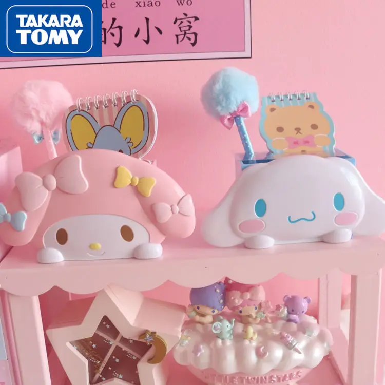 

TAKARA TOMY Melody Desktop Cute Cartoon Plastic Storage Box Decoration Pen Holder Stationery