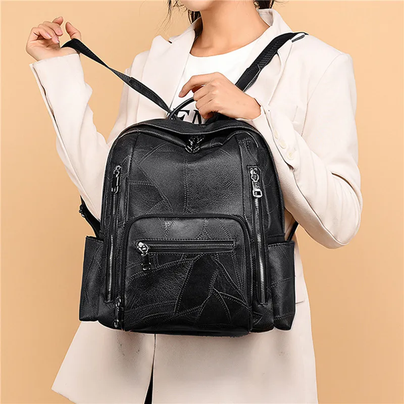

Новинка 2023, однотонные рюкзаки высокого качества, повседневные Рюкзаки, модный вместительный дорожный рюкзак, женские студенческие школьные сумки