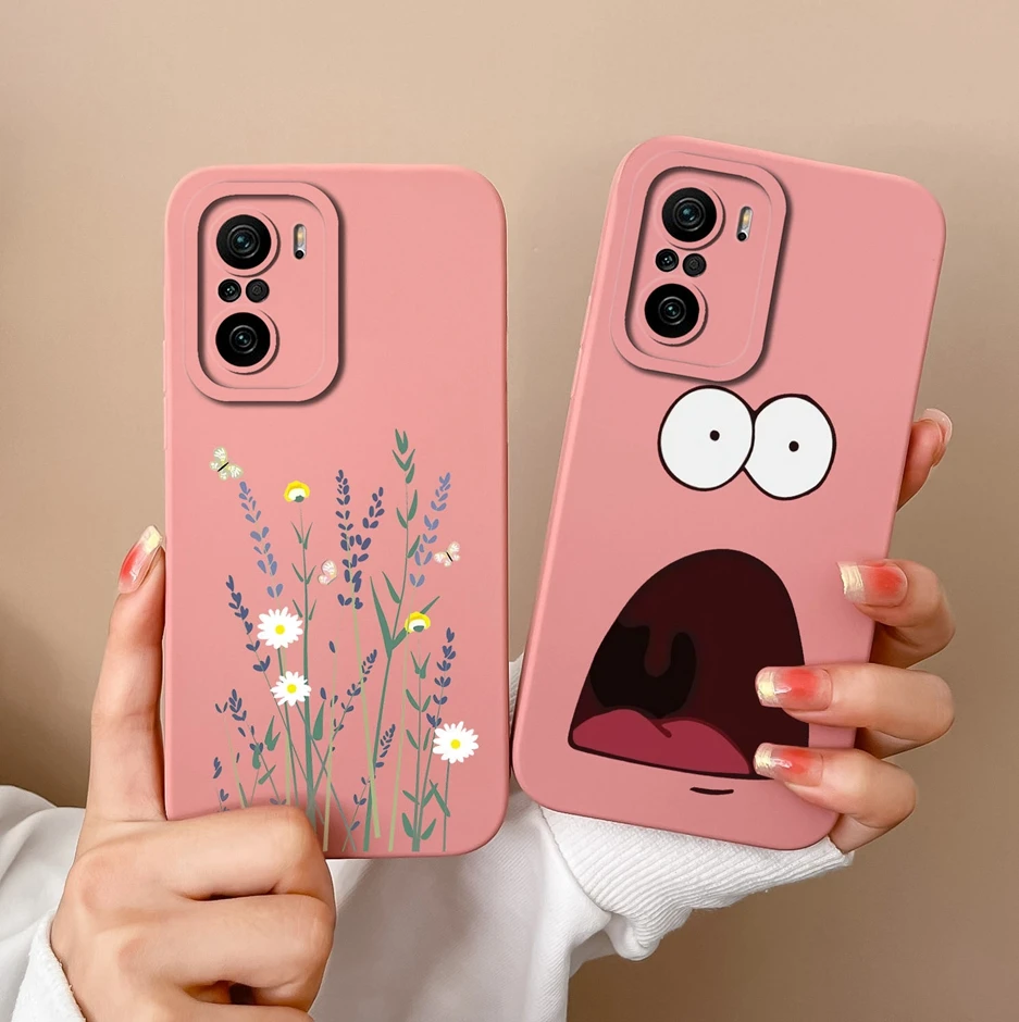 Чехол для Xiaomi Redmi K40 Pro Новый Матовый жидкий силиконовый чехол RedmiK40 K 40 милые