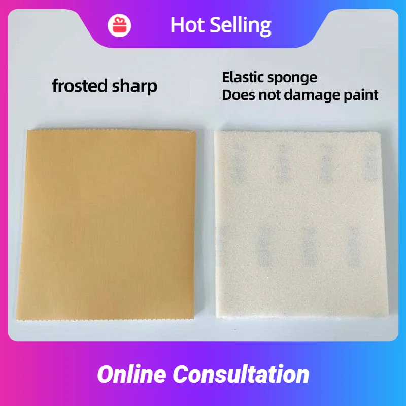 

115x125mm Hand-tear Sponge Sandpaper For Polishing Tools Car Painting Sheet Metal Putty Sanding Dry & Wet Dual-use Sand Paper