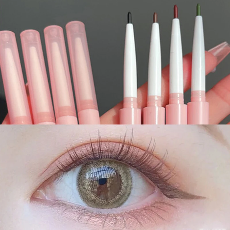 

Ultra-fine Brown Eyeliner Gel Pencil Waterproof Colorful Red Black Green Matte Eyeliner Pen Pigment Lasting Eyes Makeup Cosmetic