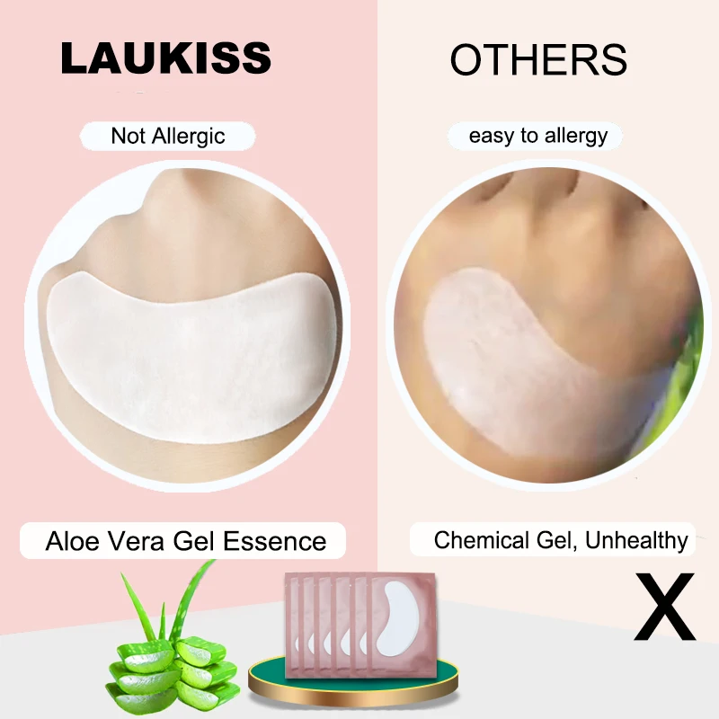 Патчи под глаза ультратонкие коллагеновые гидрогелевые для наращивания ресниц