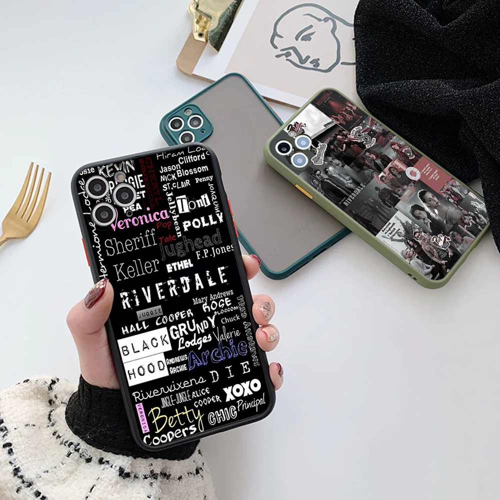 Чехлы для iPhone 16 15 14 7 8 Plus 13 12 11 Pro Max XS X 13Mini XR SE Riverdale Serpents Frosted Translucent Fundas Phone Case