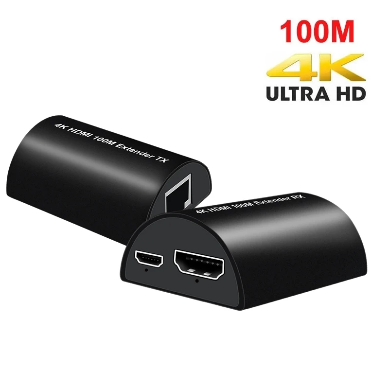 

4K 100 м HDMI удлинитель видео конвертер через CAT5e Cat6 UTP RJ45 LAN Сетевой Ethernet-кабель 1080P 60 м для PS3 PS4 PS5 Xbox PC к телевизору