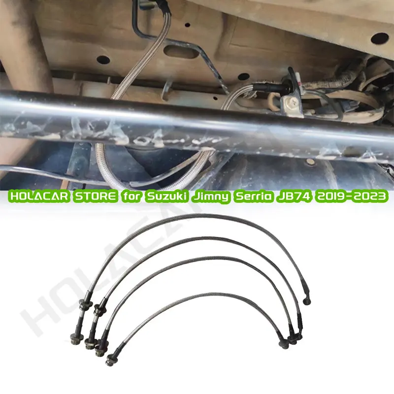 

Автомобильный Расширенный тормозной шланг для Suzuki Jimny Gen 4 JB74 JB64 2019 2020 2021 2022 2023 удлиненный тормозной стальной шланг Jimn аксессуары