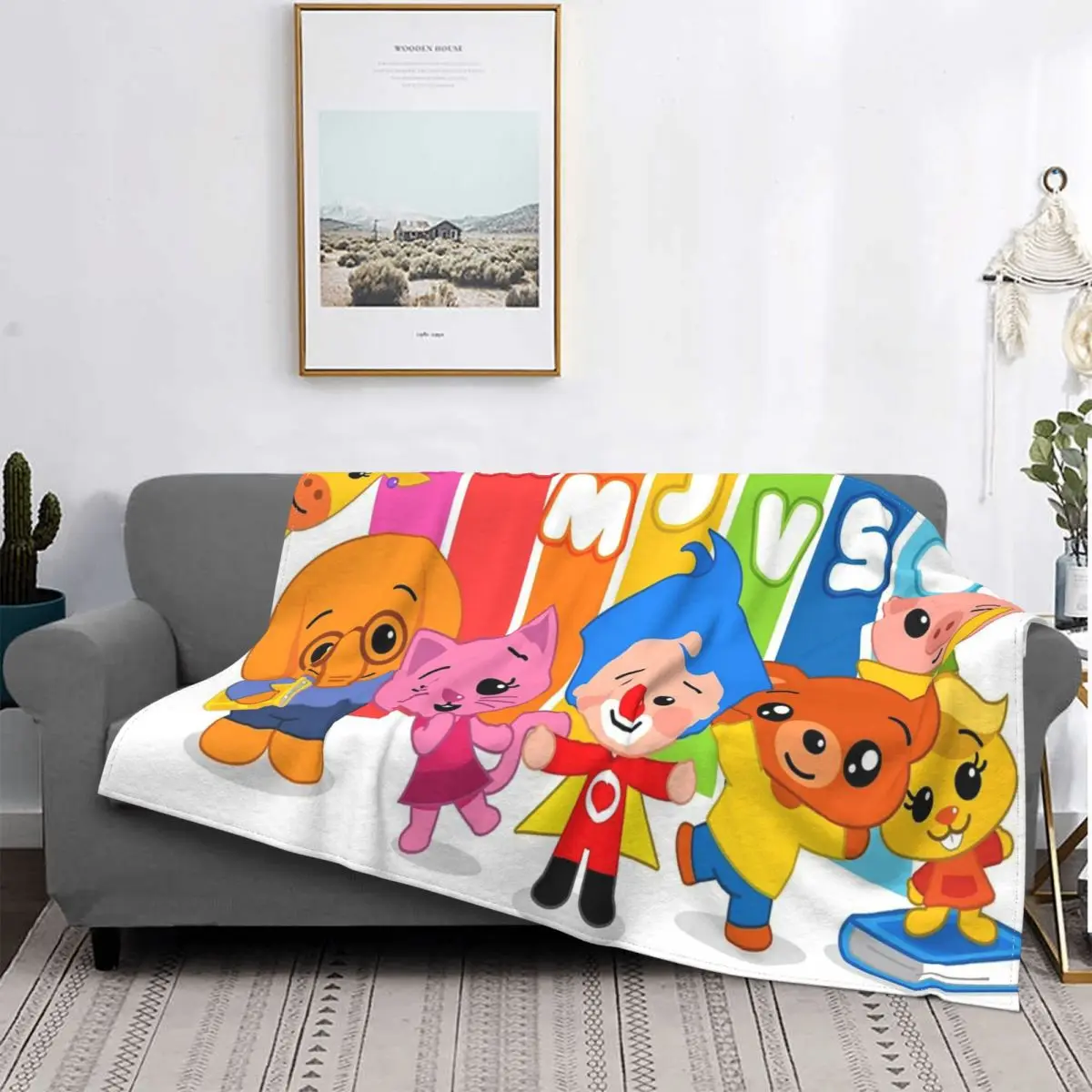 

Plim Plim Cartoon Blankets Sofa Cover Fleece All Season Gifts for Kids and Adults Throw Blankets for Bedding Outdoor Bedspread