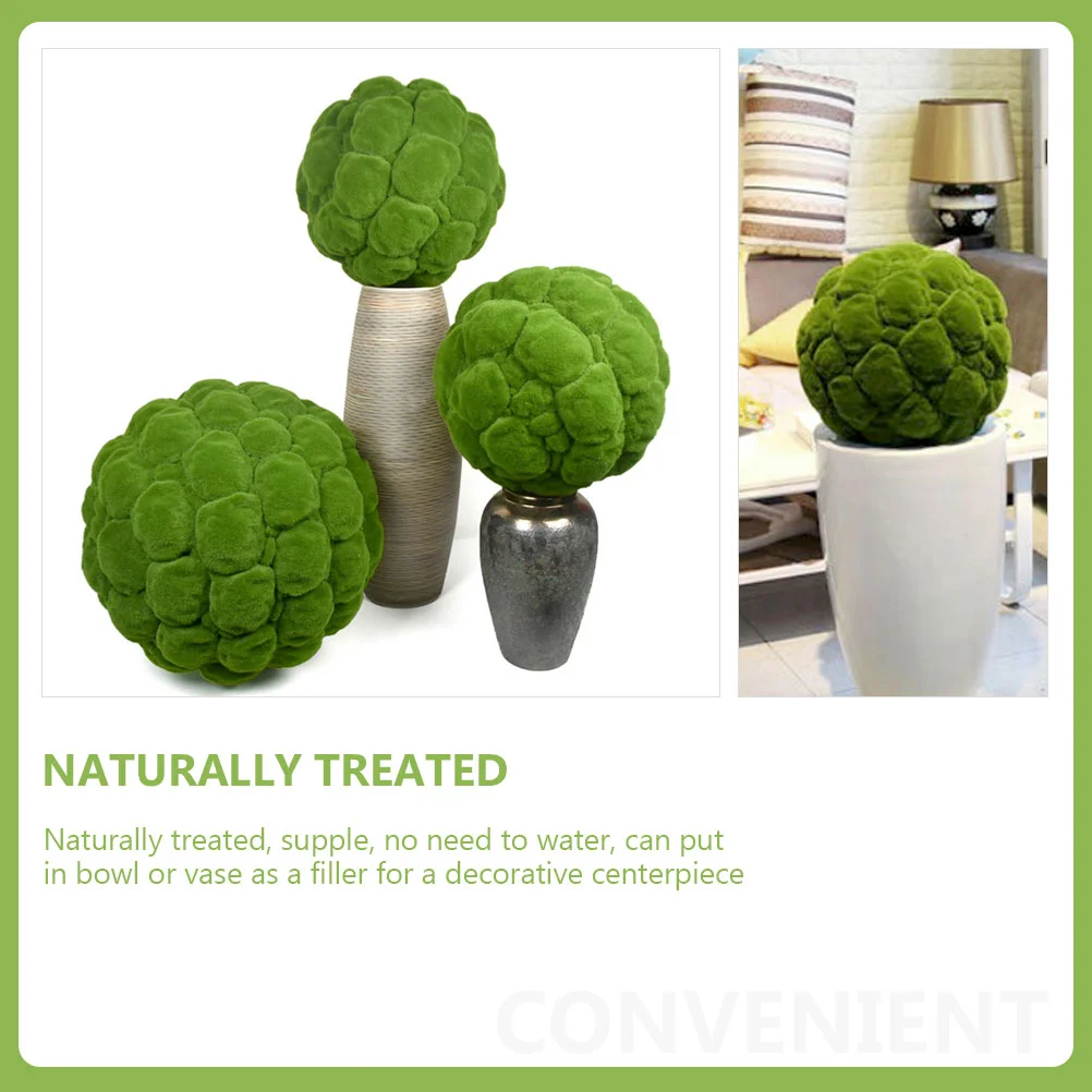 Наборы листьев из 2 шт. стабилизированные садовые украшения мха искусственные