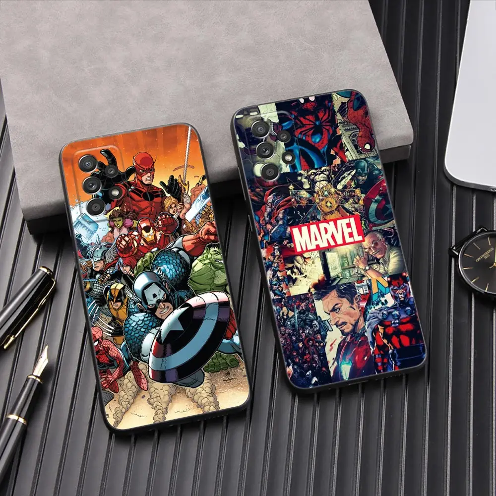 

Avengers Marvel Comics Logo Cover Galaxy A53 5G Case For Samsung A54 A52 A52S A51 A71 A73 A72 A41 A42 A91 A31 A32 A33 Back Cases