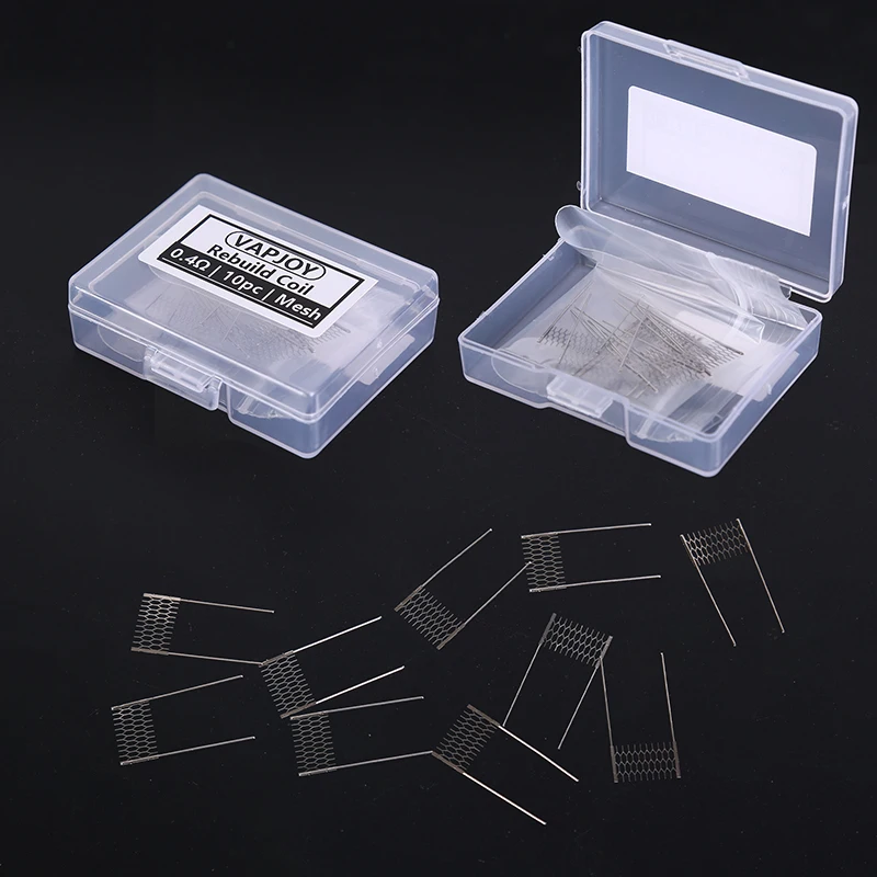 

10pcs Rebuild Mesh Coil Wire ResistanceNi80 0.3 0.4 0.6ohm Replacement Accessory