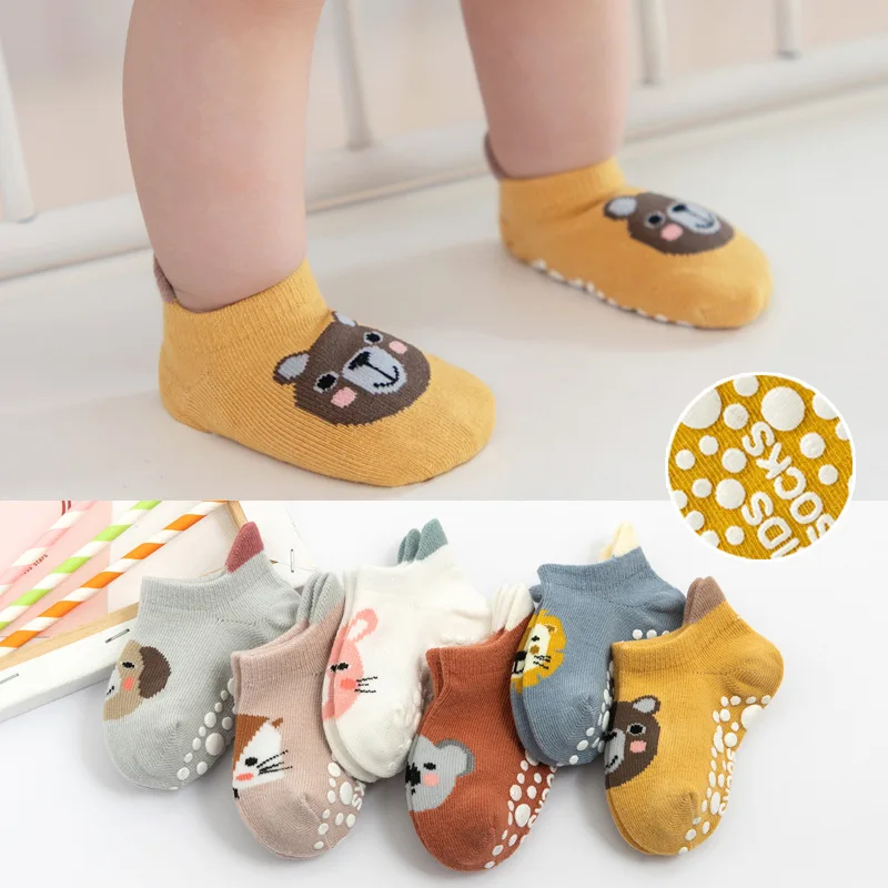 

Anti-skid Socks Shoes Heel Kids Cartoon New Socks Baby Boat Baby Top Toddler Socks Socks Three-dimensional Low