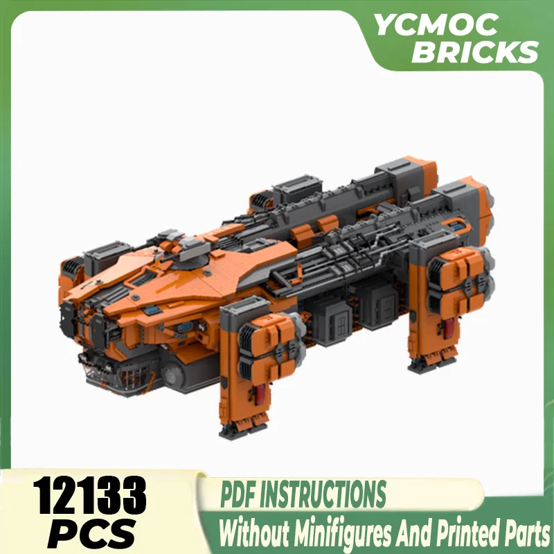 

Famous Games Star Citizener Moc Building Blocks Argo Raft Model Technology Bricks Space Ship DIY Assembly Toys For Kids Children