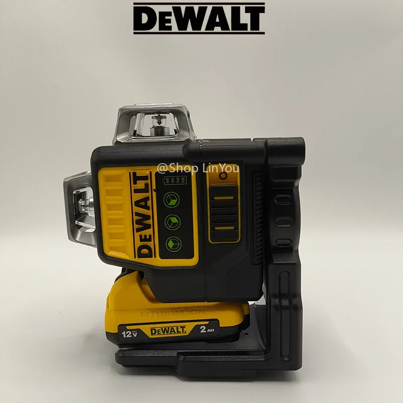 Фото Новинка! Лазерный нивелир DEWALT DW089LG 12В, 12 линий, 3-осевой, 360 градусов, зеленый луч, самовыравнивающийся, для вертикальных и горизонтальных линий, инструмент для сверления №5