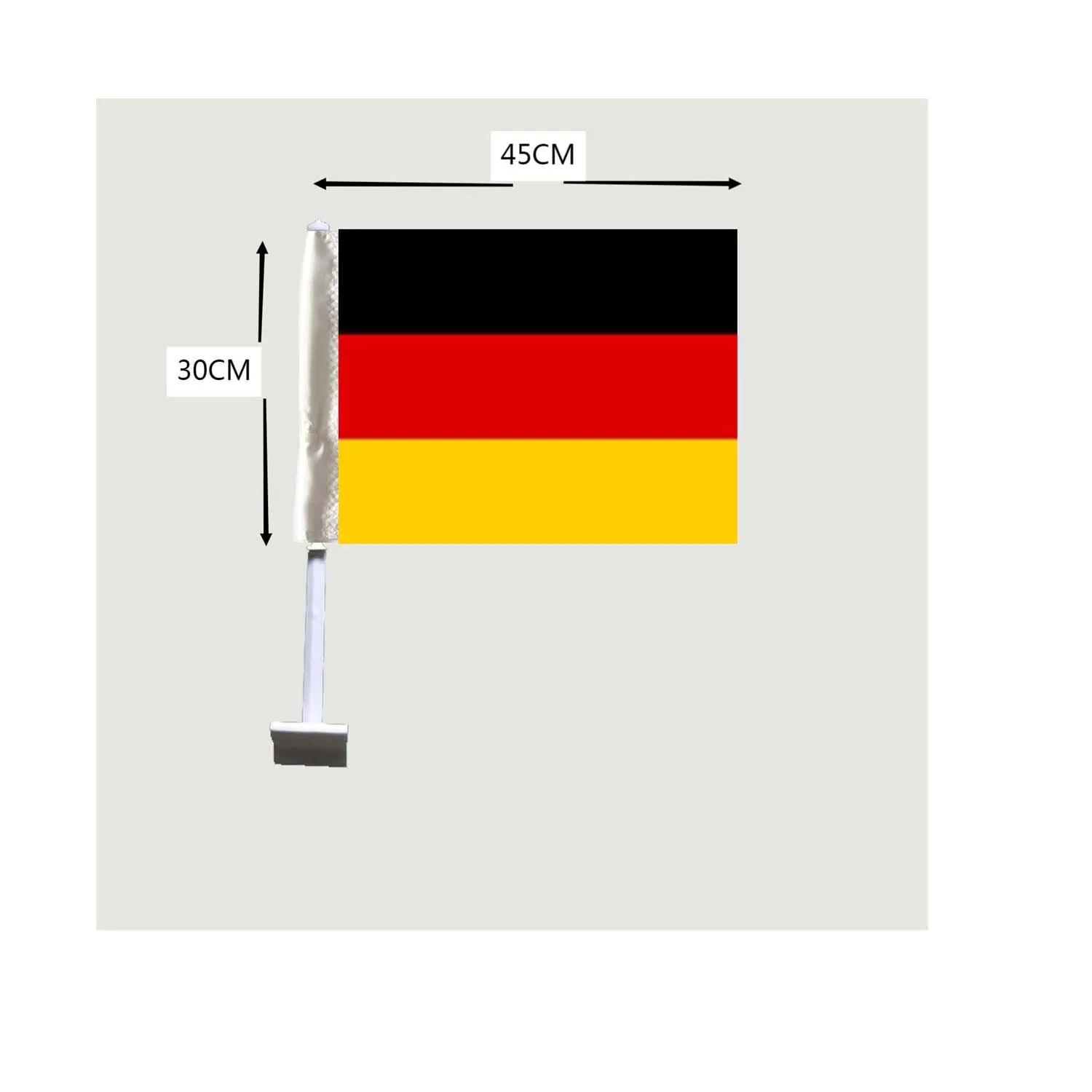 German flag car window flags 30x45cm 2pcs 100% polyester digital printing