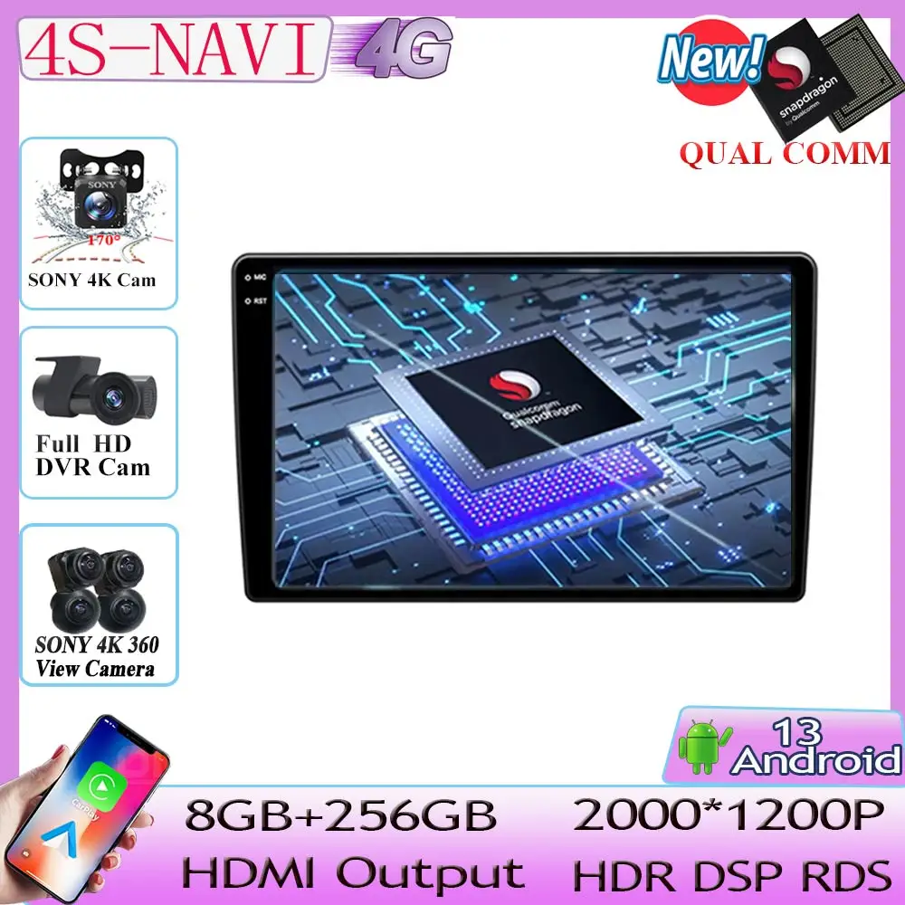 Head Unit Multimedia Player Gps Navigation No 2 Din Dvd 5g Wifi Bt