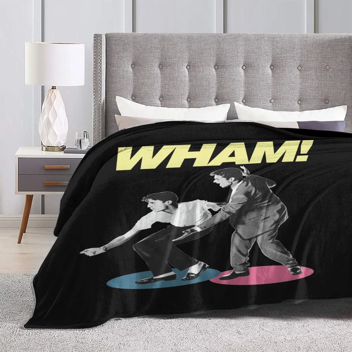 Ультрамягкое Флисовое одеяло из микрофибры Wham George Michael Jitterbug Dance Pop Music Ridgeley Tour Merch -