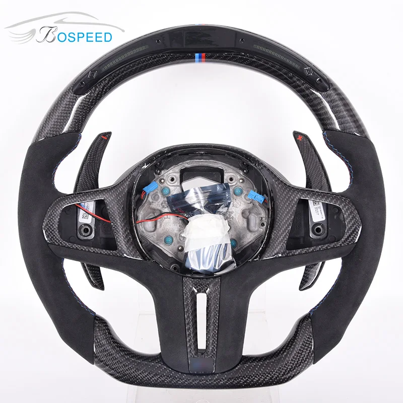 

Car Steering Wheel For BMW G Series M Series G20 G30 G16 M550 M850 M3 M5 M6 X6 X5 X3 Carbon Fiber Alcantara LED Custom