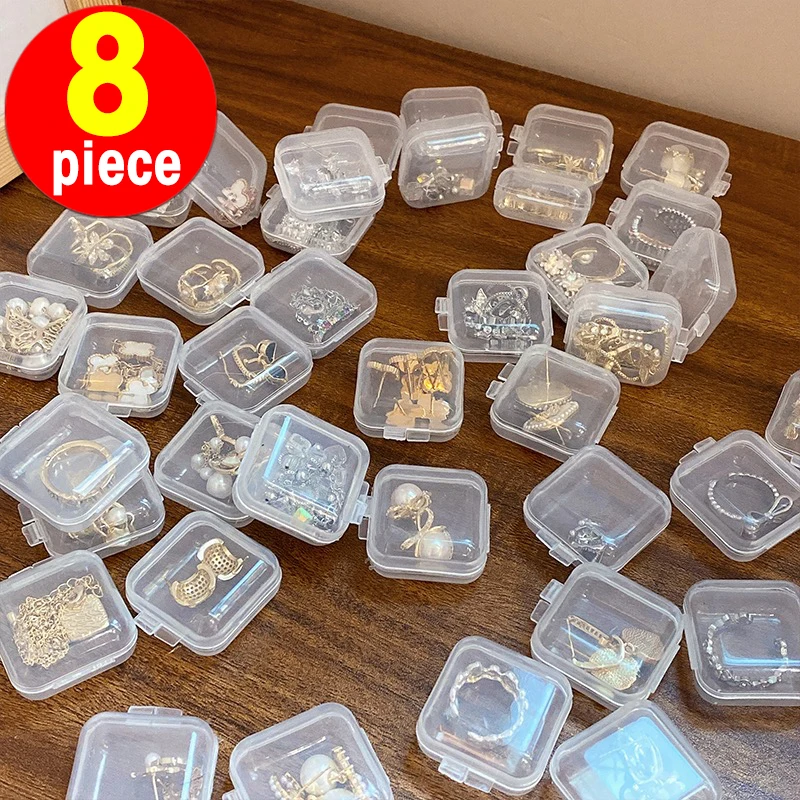 

Пластиковые мини-боксы для хранения украшений 48 штук