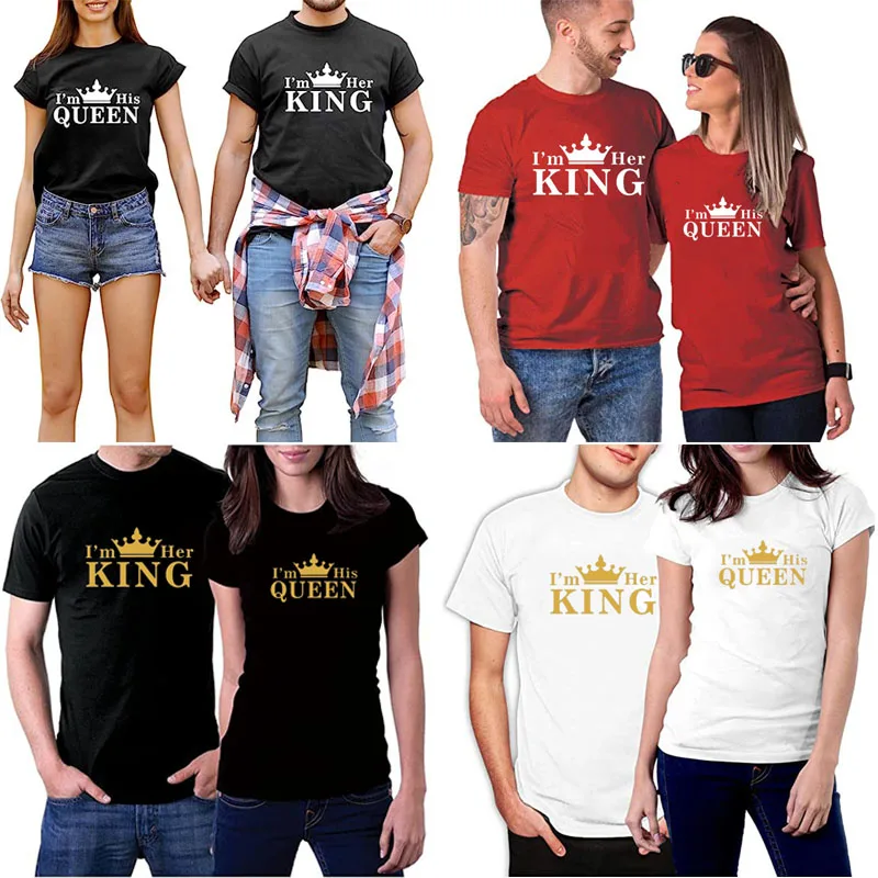 

Футболка с надписью «I'm His Queen I'm Her King»