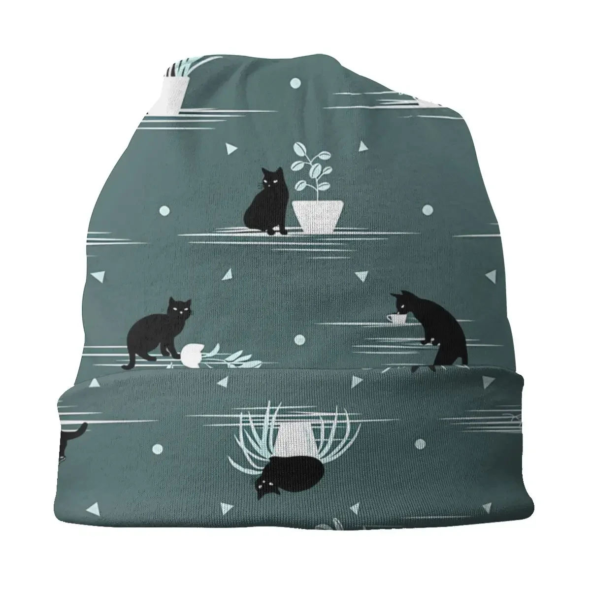 Зимние шапки мужские женские когда черная кошка будет одной дома темно-зеленая