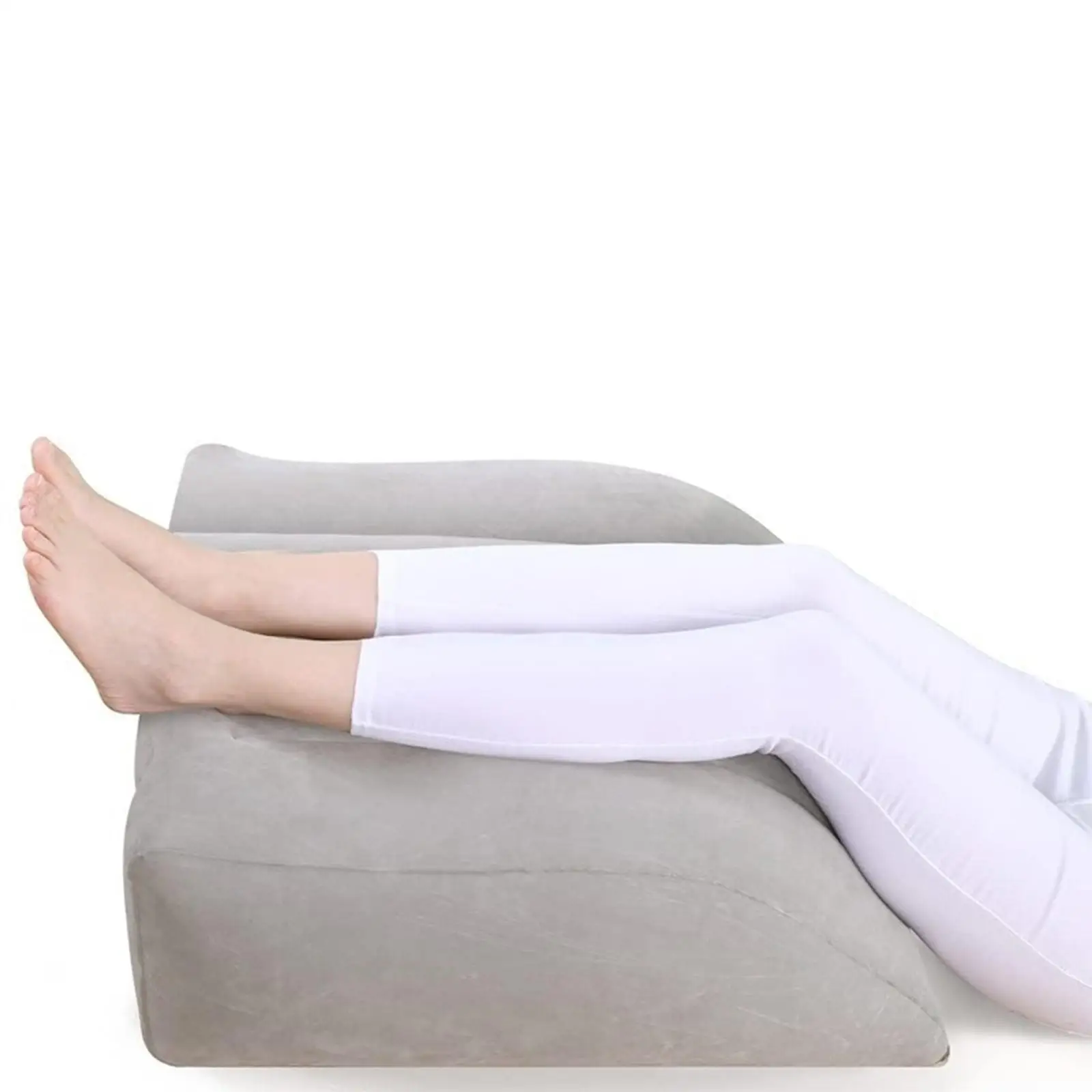 

Inflatable Leg Pillow Lower Back Easy to Blow Knee Wedge Pillow Leg Lift Pillow Inflatable Bed Wedge for Relax Sleeping Camping