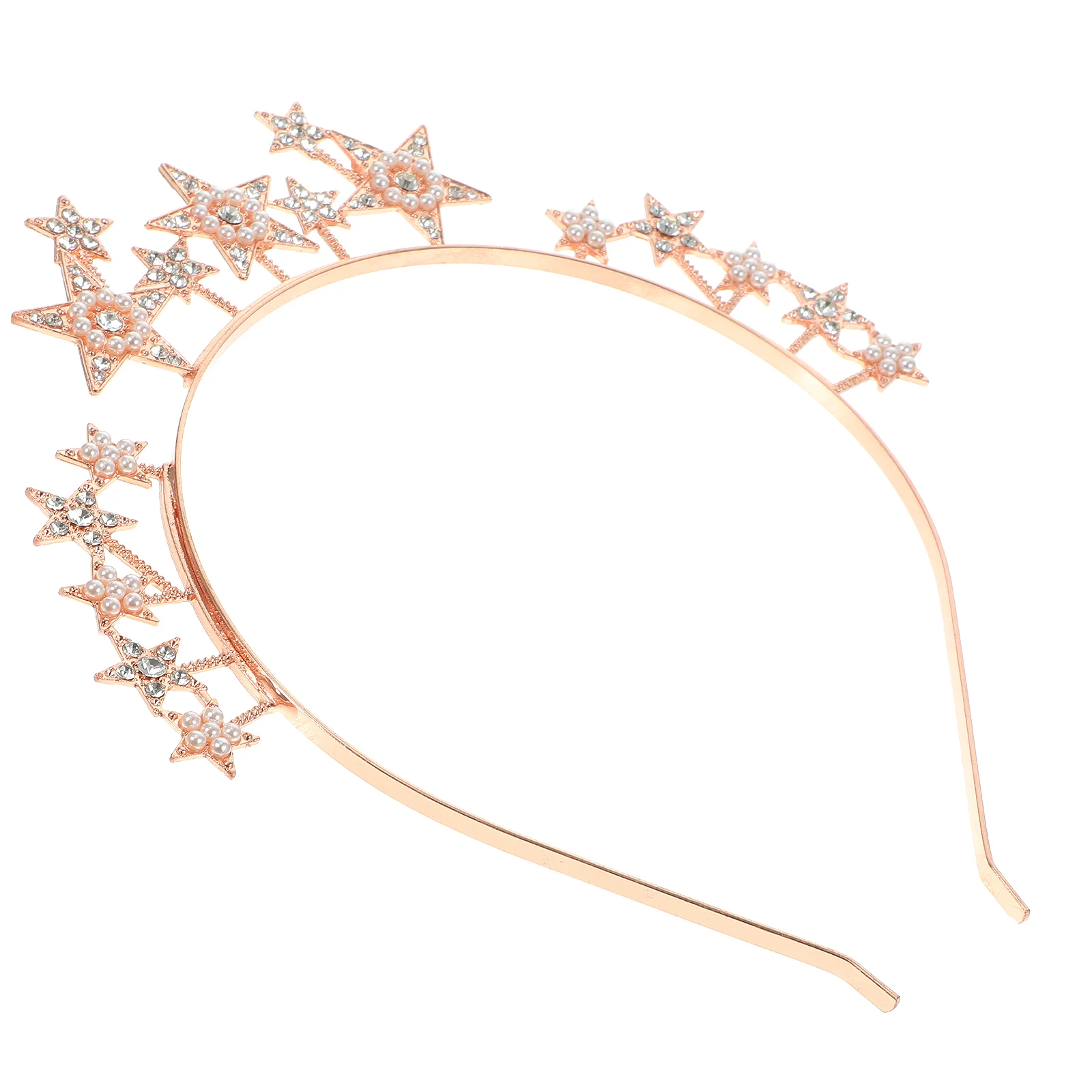 

Headbands Rhinestone Women Padded Embellished Pentagram Rhinestones Jeweled Women's Teens