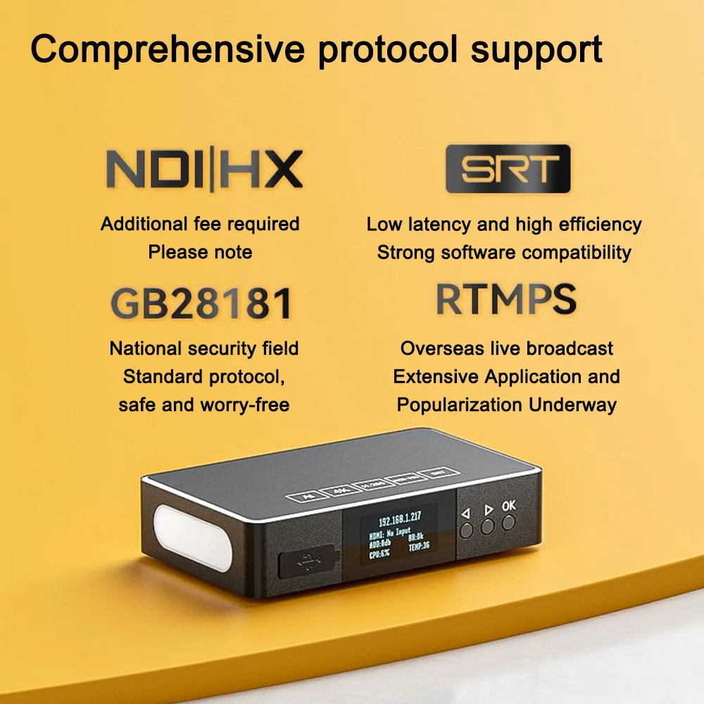 Фото Link Pi ENC1V3P Видеокодек 4K30 Кодирование HDMI Декодирование NDI Встроенная поддержка Tally Источник питания POE SRT RTMP H265 Прямая трансляция №2